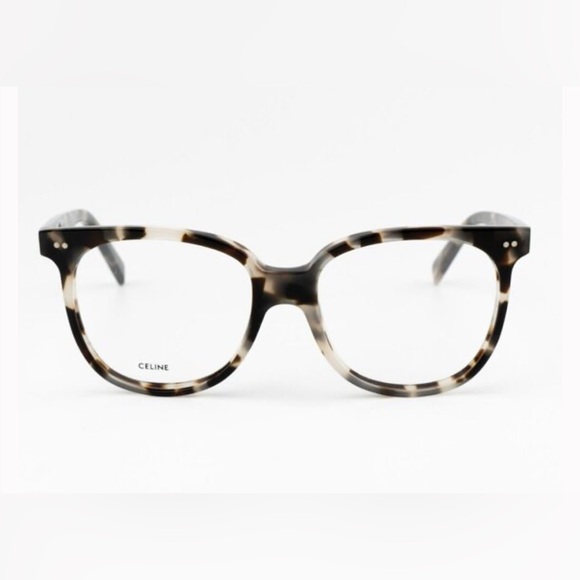 Celine CL5010IN 055 Eyeglasses White Vintage Havana Square Women NWT - Picture 4 of 8